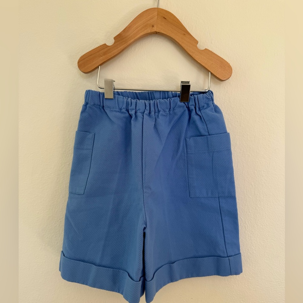 Kayce Hughes Blue Pique Boy Shorts Size 5